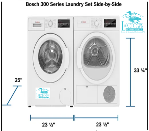 BOSCH 300 Series Compact Washer 1400 rpm 